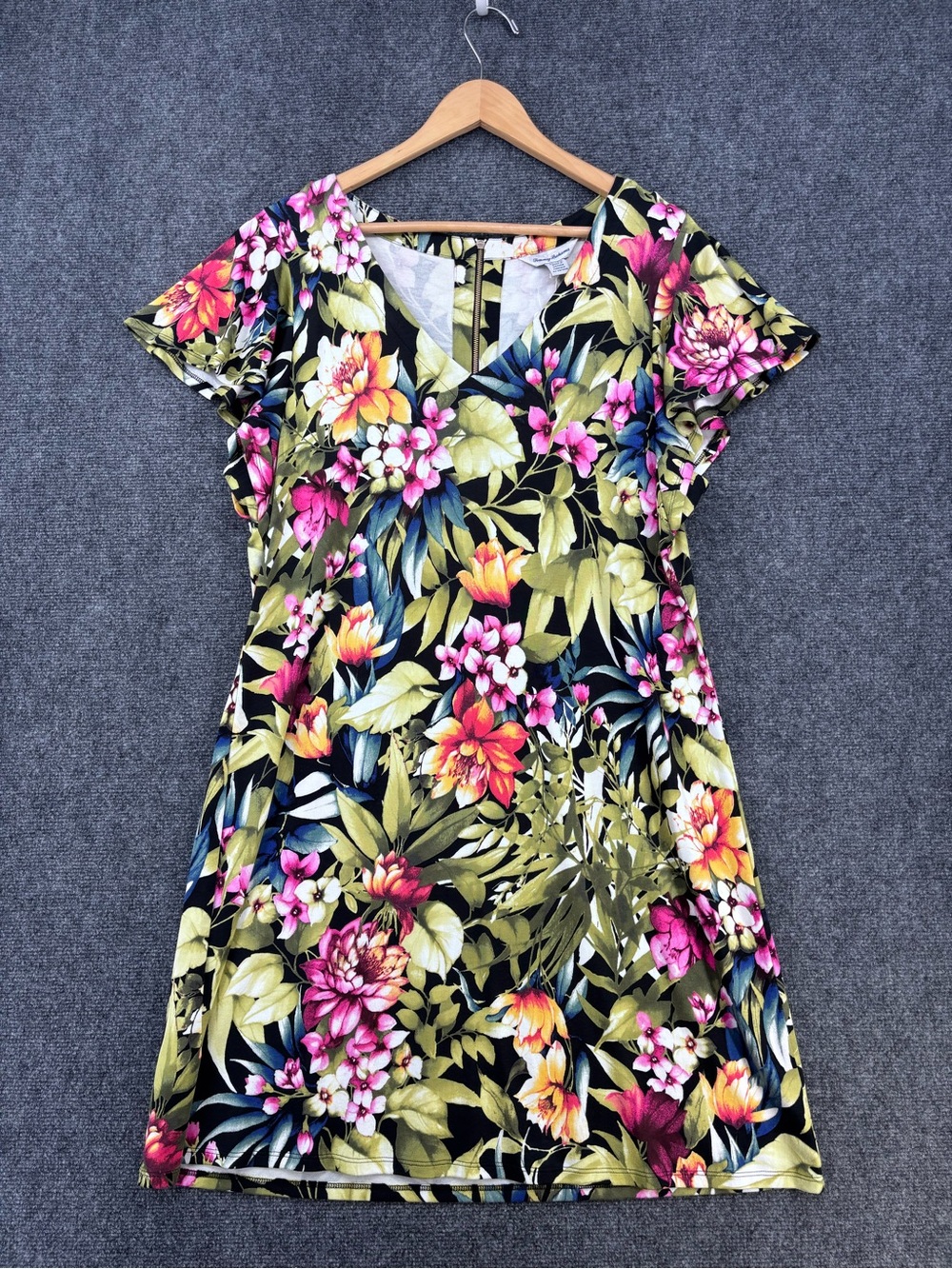 NWT Tommy Bahama Tropical Floral Black Darcy Verde Blooms Women’s XL